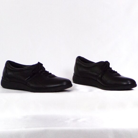 EASY SPIRIT size 7.5M ESMOVEON black flat-heel oxfords leather uppers - Picture 5 of 14